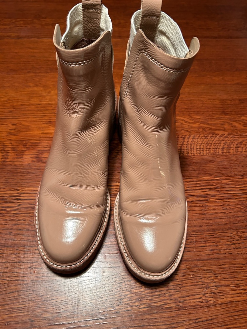 Dolce Vita Tan Leather Ankle Boots